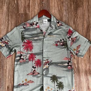 ZARA NEW MAN MICKEY MOUSE © DISNEY PRINT SHIRT M​